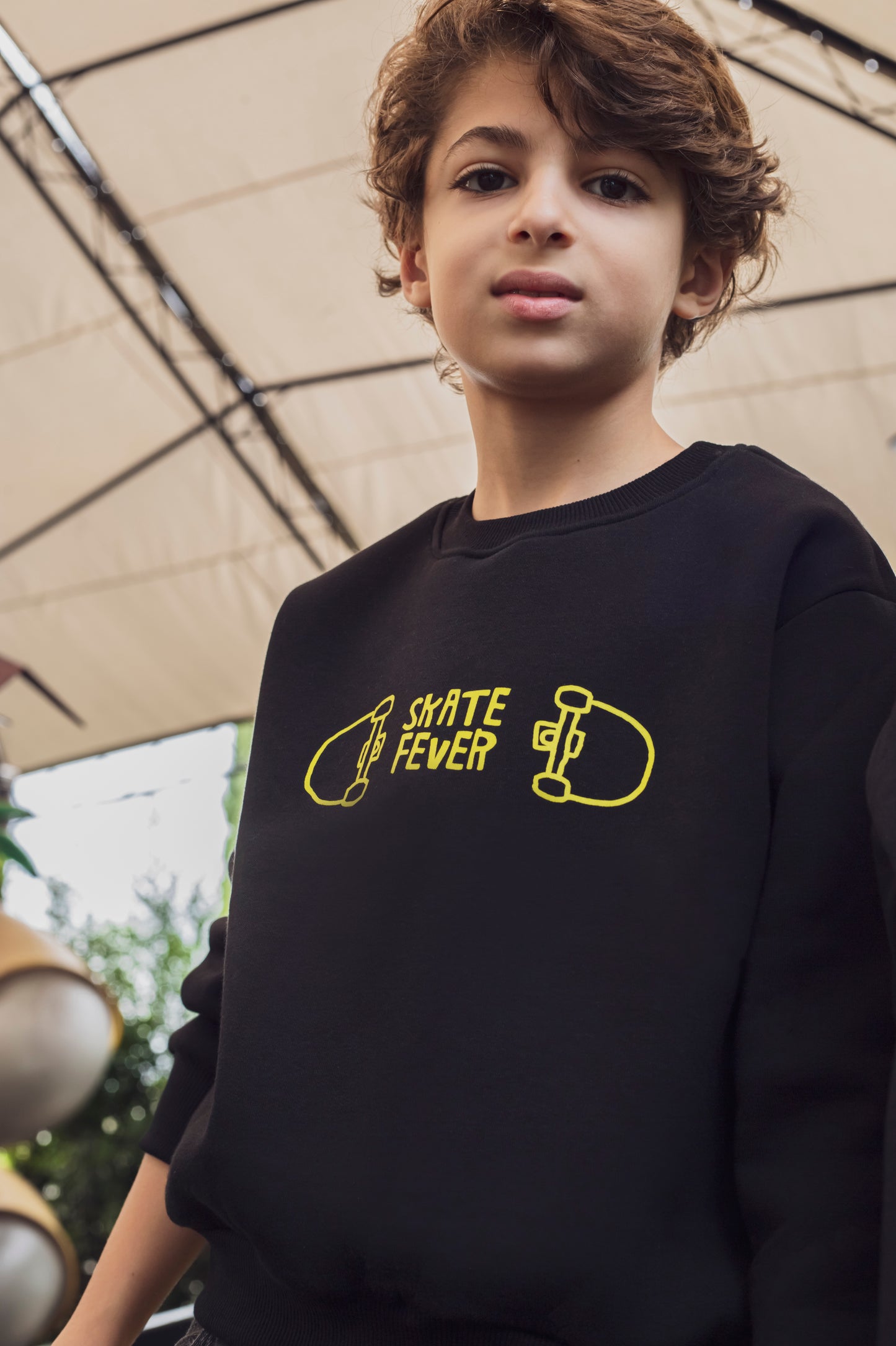 Skate Fever - Fleeced Black Sweater