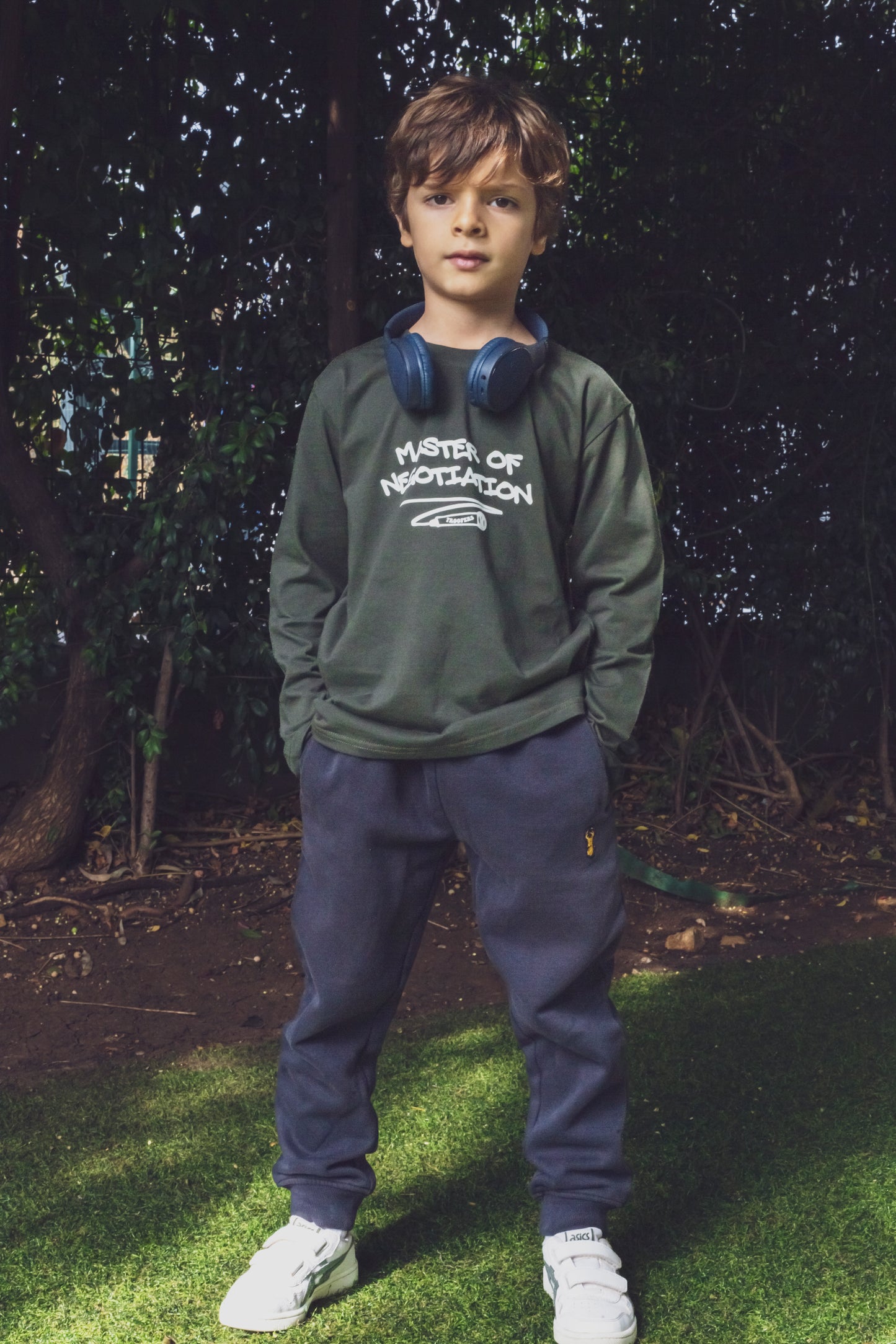 Master of Negotiation - Khaki Long Sleeve Tshirt