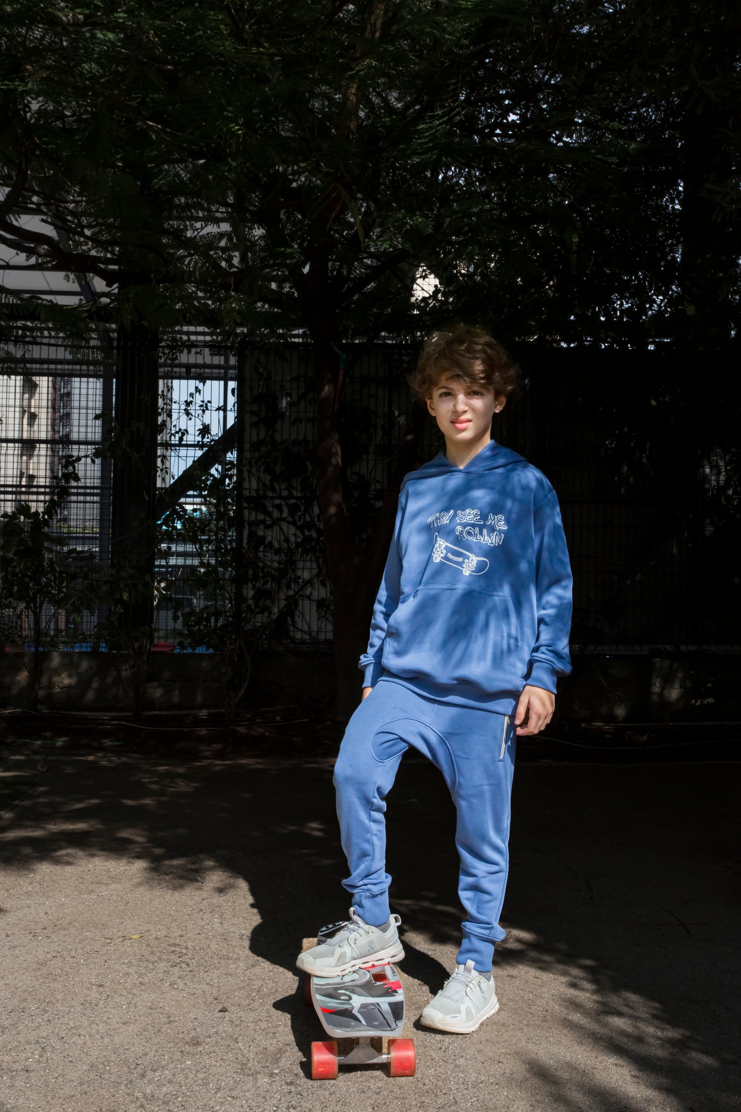 Get ready for adventure with our Boy Set - Biker Indigo Blue