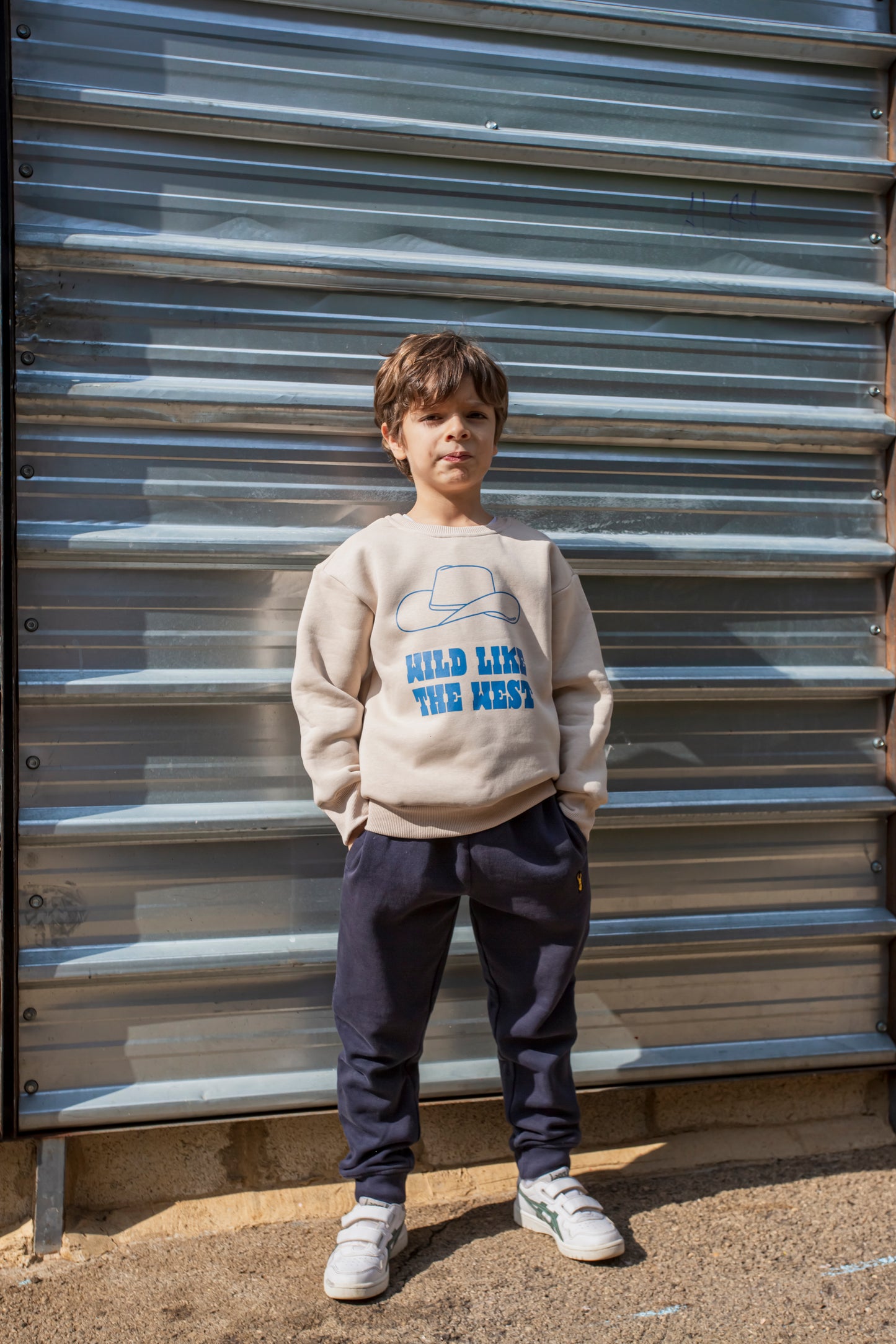Wild Like the West - Fleeced Beige Sweater