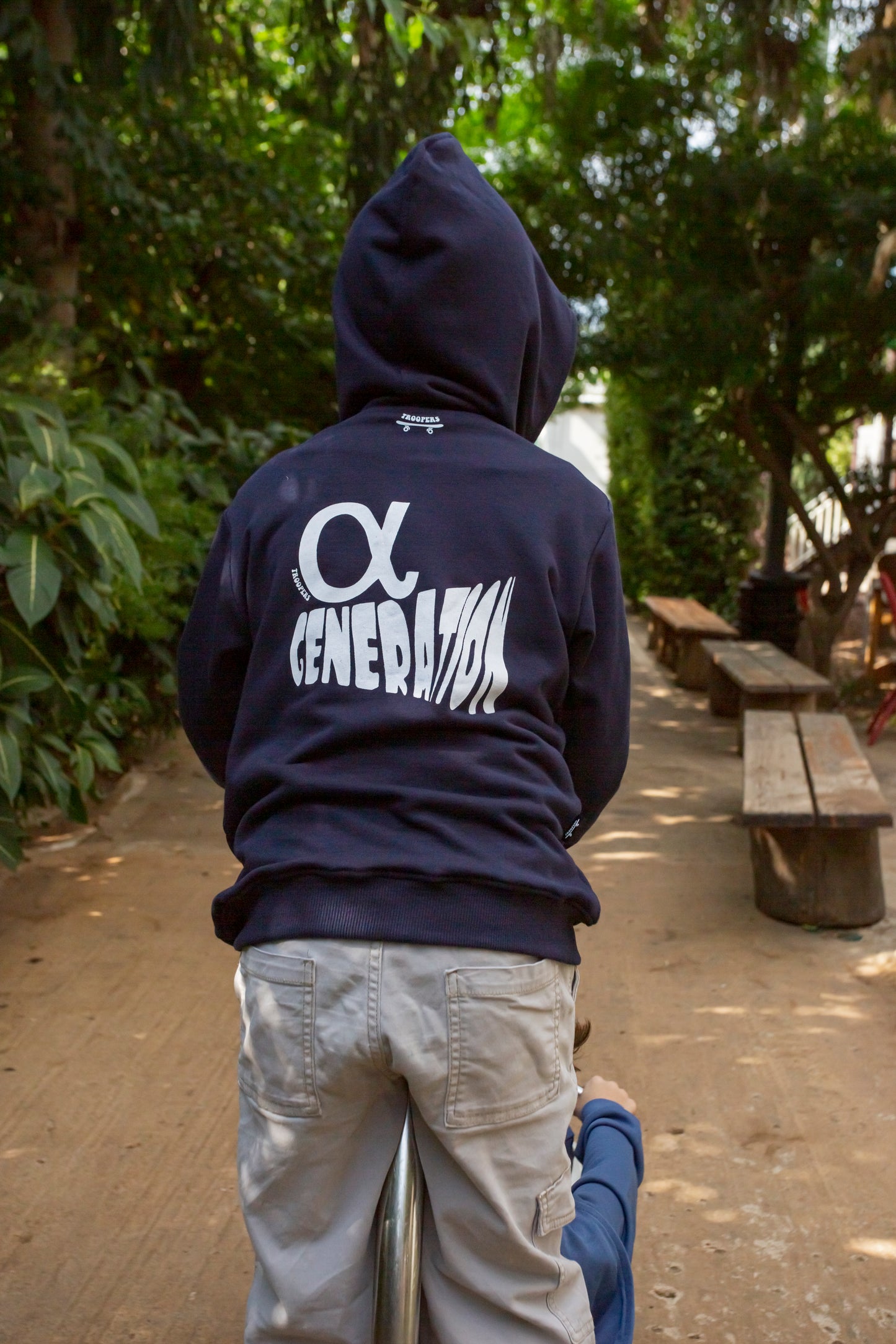Step into style and comfort with our Zipped Hoodie - Alfa Generation