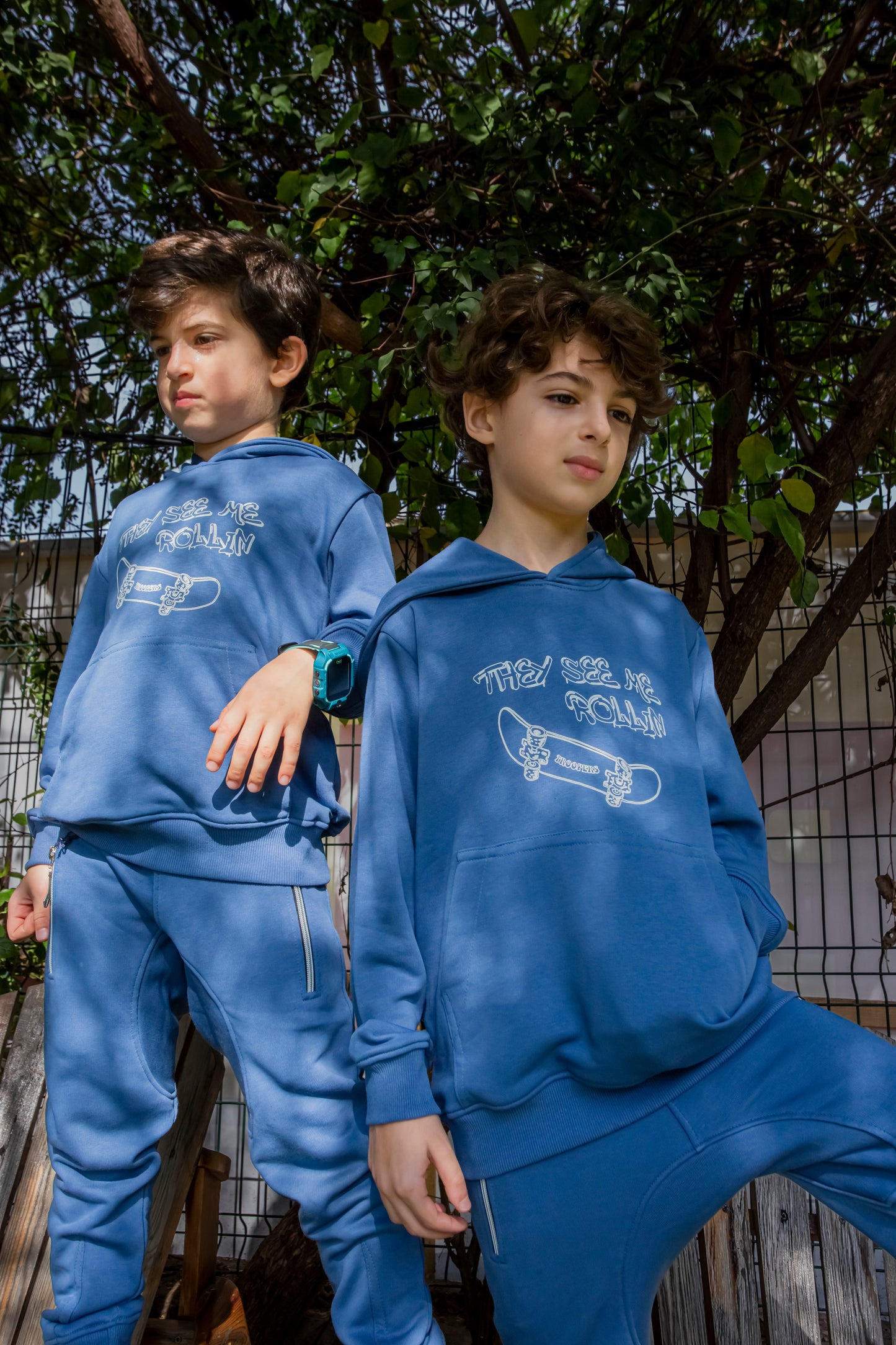 Get ready for adventure with our Boy Set - Biker Indigo Blue