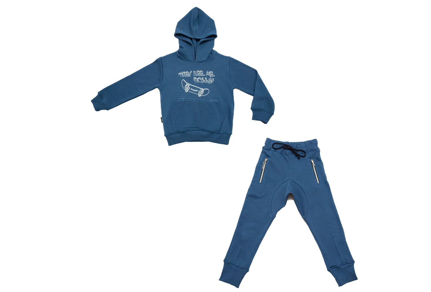 Get ready for adventure with our Boy Set - Biker Indigo Blue