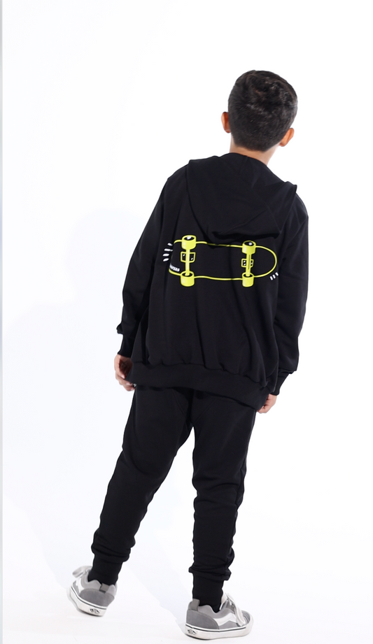 Black Set Tracksuits For Boys